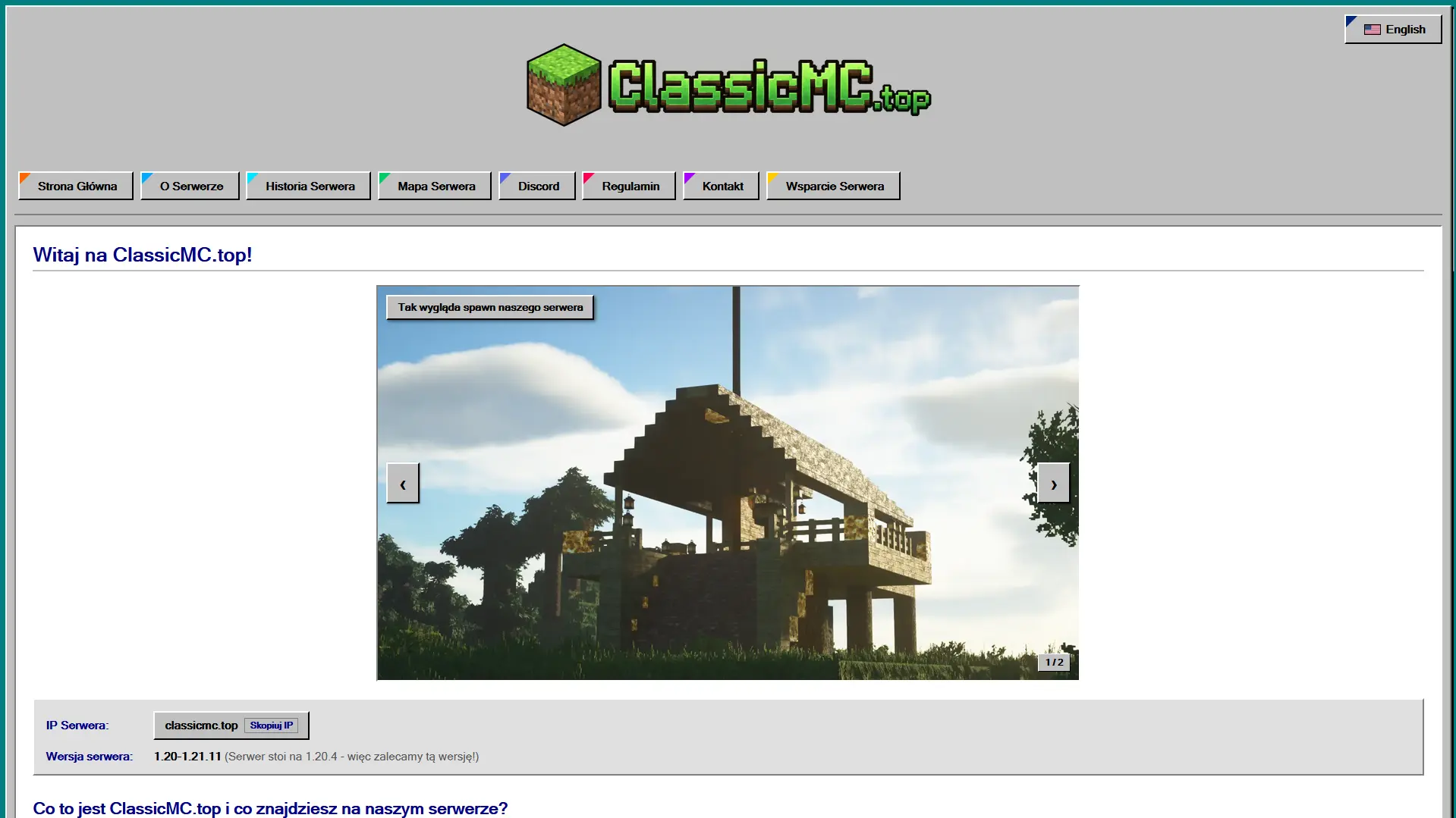 ClassicMC.top - project view