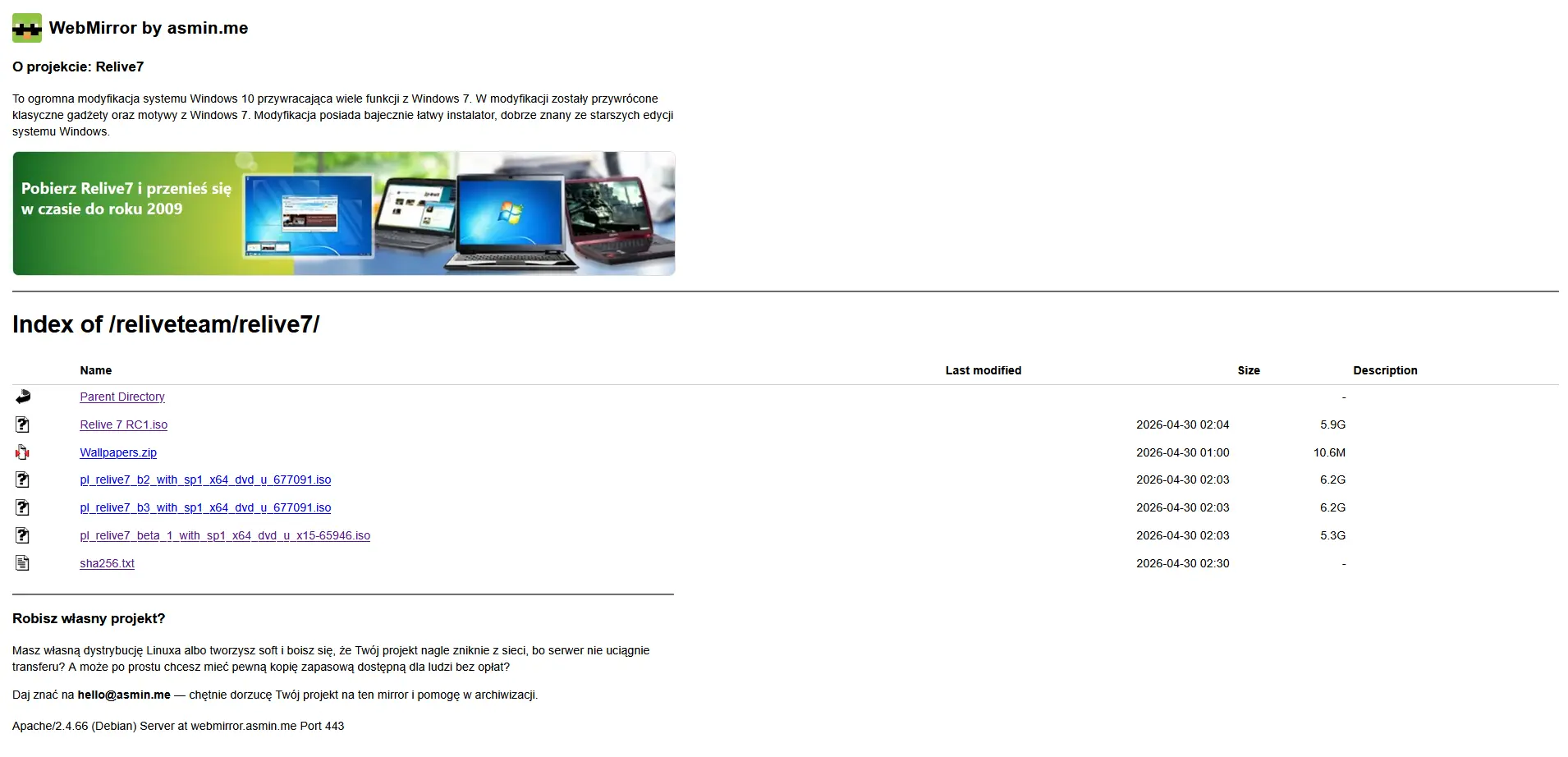 WebMirror - project view 2